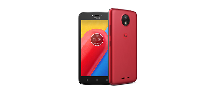 Смартфон MOTO C DS RED / PA6L0039RO, Android 7.0 Nougat, DUAL SIM, Червен