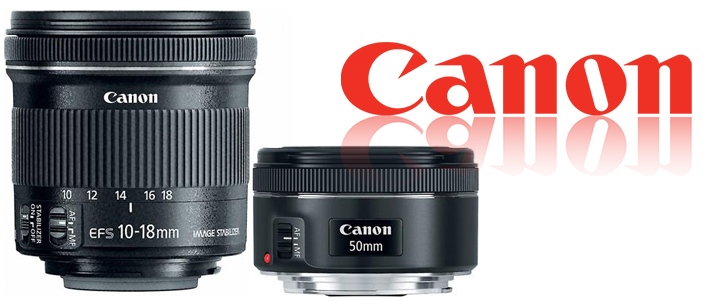 Комплект обективи Canon Portrait Travel 2 Lens Kit w/EF 50mm f/1.8 STM EF-S 10-18mm f/4.5-5.6