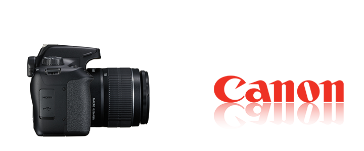 Огледално-рефлексен фотоапарат Canon EOS 4000D, black + EF-s 18-55 mm DC III + EF 75-300 mm f/4.0-5.6 III, 3011C020AA
