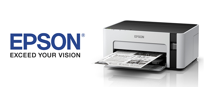Мастилоструен принтер Epson EcoTank M1100, A4, White-Black, USB, C11CG95403