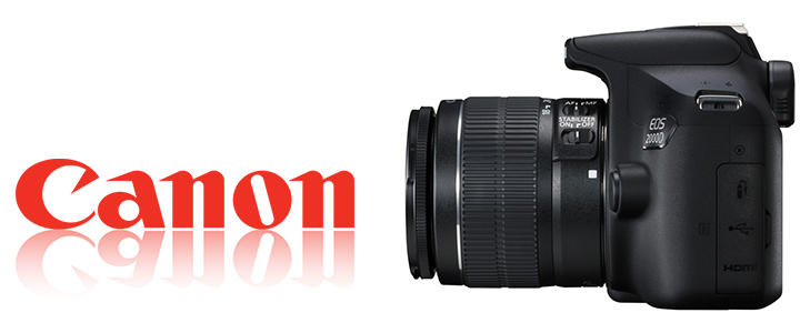 Огледално-рефлексен фотоапарат Canon EOS 2000D, black + EF-s 18-55mm f/3.5-5.6 IS II, 2728C028AA