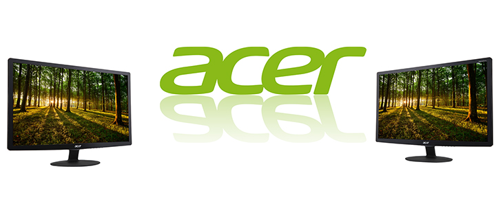Монитор Acer S240HLbid, TN+Film, 24 инча (61 cm), Format: 16:9, Resolution: Full HD (1920x1080@60Hz), Response time: 5 ms. Изгодни цени в Mallbg.