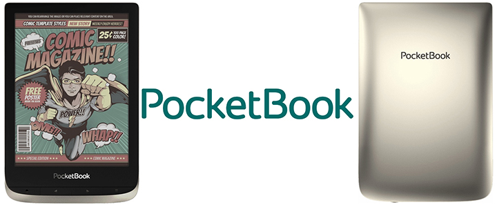 Електронен четец PocketBook Color PB633, 6 инча (1072×1448), 1GB/16GB памет, Wi-Fi, Bluetooth, Сребрист, PB633-N-WW
