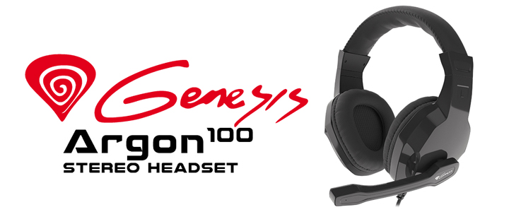 Слушалки с микрофон Genesis Gaming Headset Argon 100 Black Stereo, NSG-1434
