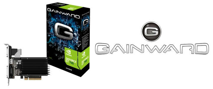 Видео карта Gainward GeForce GT 730 2048MB SilentFX, HDMI, DVI-D + VGA, GAINWARD GT730 2GB SD3