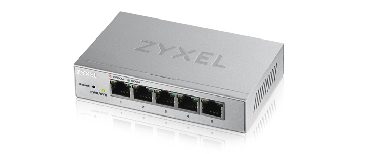 5-портов гигабитов управляем комутатор ZyXEL GS1200-5, 5x10/100/1000Base-T, GS1200-5-EU0101F