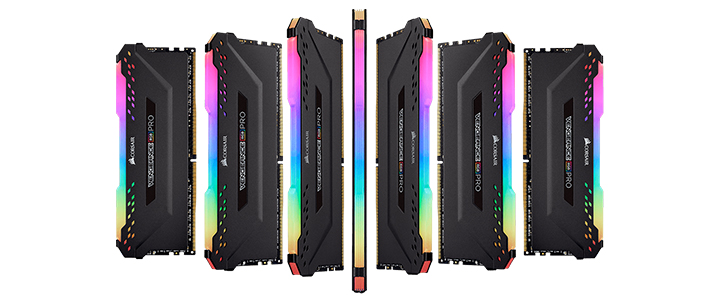 Памет Corsair Vengeance RGB PRO DDR4, 32GB (2 x 16GB) 3000MHz, 288 DIMM, Unbuffered, 15-17-17-35, RGB LED, 1.35V, XMP 2.0, CMW32GX4M2C3000C15