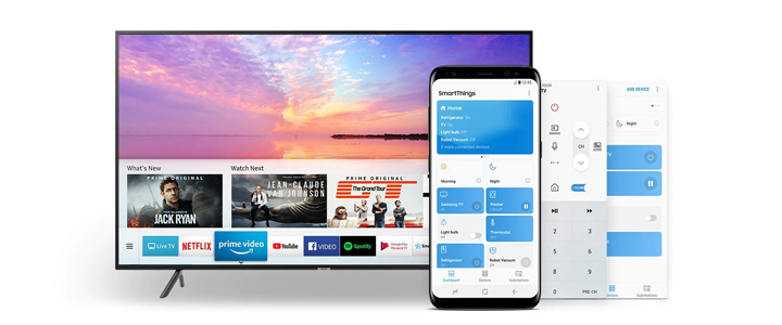 Телевизор Samsung 49NU7172, 49 инча, 4K UHD (3840x2160) LED, HDR, 1300 PQI, DLNA, DVB-T2CS2, WI-FI, HDMI, USB, UE49NU7172UXXH