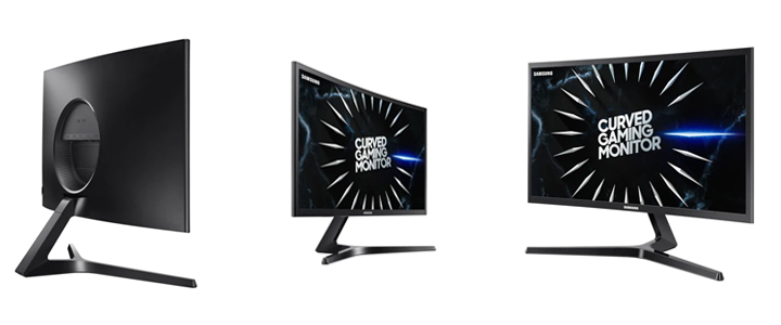 Монитор Samsung C24RG50FQUX, 24 инча LED, Full HD (1920x1080), Curved, 144Hz, 250cd/m2, Contrast: 3000:1, 4ms, DisplayPort, HDMI, LC24RG50FQUXEN