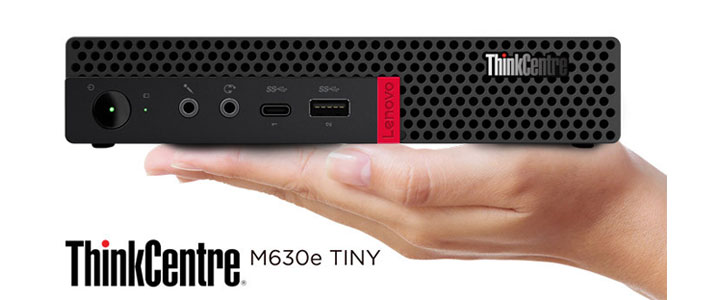 Настолен компютър Lenovo ThinkCentre M630e Tiny, Core i3-8145U, 4GB DDR4, 256GB SSD, Intel SoC, Lenovo Calliope Keyboard, 10YM0055BL