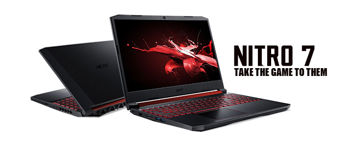 Лаптоп Acer Nitro 7 (AN715-51-77YD), 15.6 инча (1920х1080) 144Hz IPS LED LCD, Intel Core i7-9750H, 16GB DDR4, 1ТВ HDD, NVIDIA GTX 1660Ti, NH.Q5HEX.015