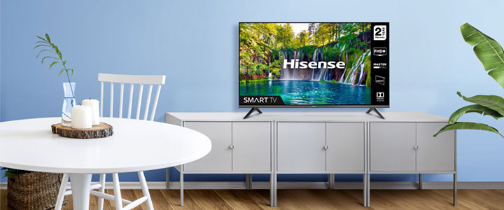 Телевизор Hisense A5600F, 40 инча FHD (1920x1080), LED, Smart TV, WiFi, 2xHDMI, 2xUSB, LAN, DVB-T2/C/S2, черен, 40A5600F