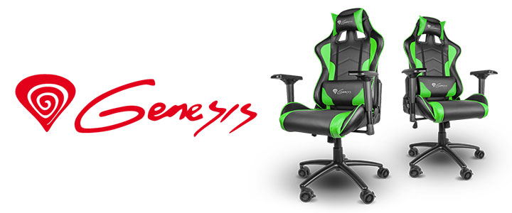 Геймърски стол Genesis Gaming Chair Nitro 880 Black-Green, NFG-0909