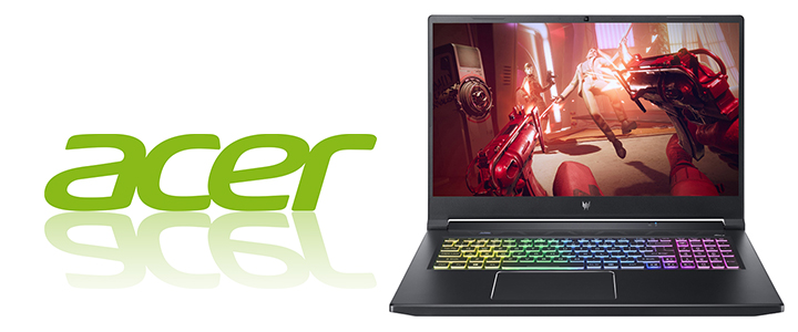 Лаптоп Acer Predator, PH317-55-743F, Core i7-11800H, 17.3 Инча FHD, IPS, 16 GB DDR4, 1024 GB SSD, HDD Kit, RTX 3070, Win 10 Home, Черен, NH.QB7EX.00D