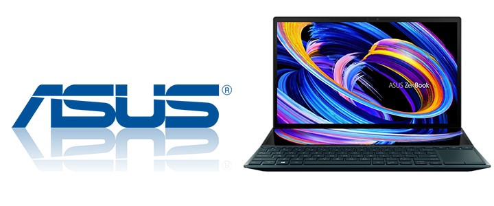 Лаптоп Asus ZenBook Duo 14 UX482EA-WB513T, Screen Pad, Core i5-1135G7, 14 Инча FHD, 16 GB, 512 GB SSD, Intel Iris Xe, Win 10, Син, 90NB0S41-M02400