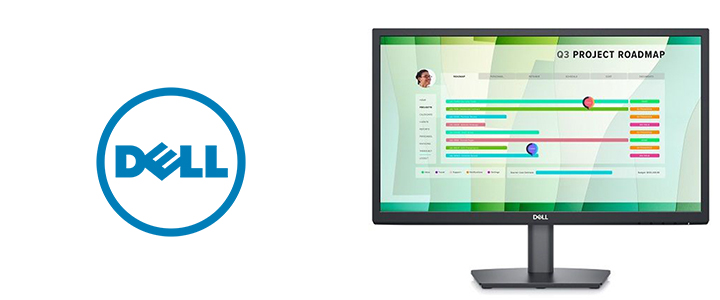 Монитор Dell E2223HN, 21.4 Инча FHD, 1920 x 1080, VA, 16:9, 60 Hz, AG, Flicker Free, 250 cd/m2, 3000:1, 178/178, 5 ms, HDMI, DP, VGA, Черен, E2223HN-1