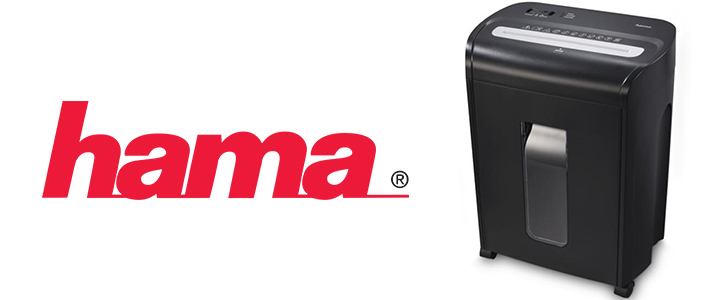 Шредер Hama Premium M10, Ниво на защита E4 P4 T5, До 10 листове, 18 л., 1.8 м/мин., Черен, HAMA-50546