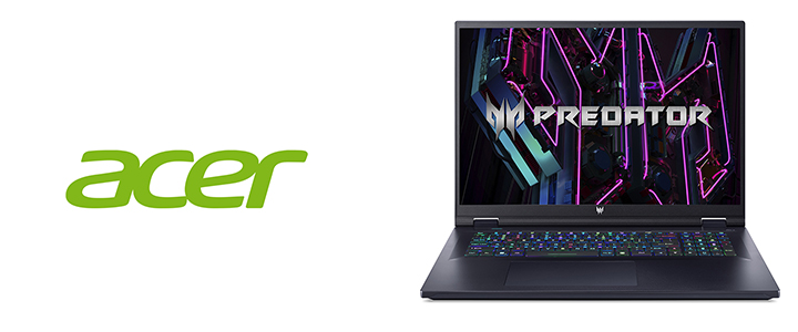 Лаптоп Acer Predator PH18-71-75EB, Intel Core i7-13700HX, 18 инча WUXGA, 16 GB DDR5, 1 TB SSD, Nvidia RTX 4060, Win 11 Home, Черен, NH.QKTEX.001