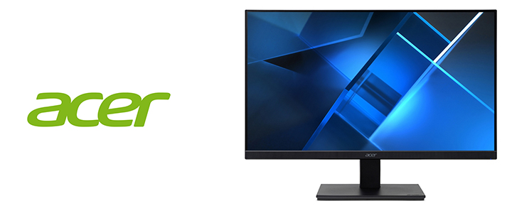 Монитор Acer Vero V247YAbiv, 23.8 инча FHD, 1920 x 1080, VA, AG, 4 ms, 75 Hz, 3000:1, 250 nits, BlueLightShield, HDMI, VGA, Черен, UM.QV7EE.A11
