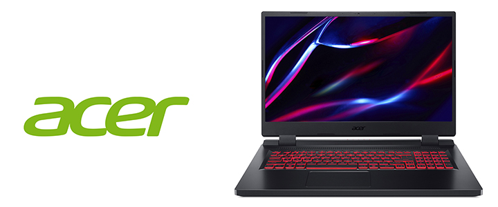 Лаптоп ACER AN517-42-R8SQ, AMD Ryzen 5 6600H, 17.3 инча FHD, 8 GB DDR5, 512 GB SSD, NVIDIA GeForce RTX 3050Ti, No OS, Черен