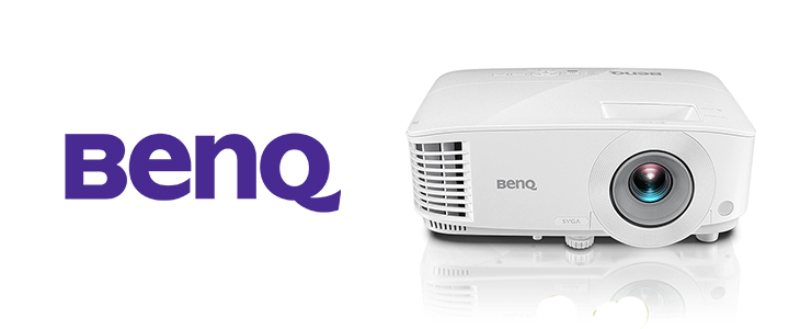 Мултимедиен проектор BenQ MS550, DLP, SVGA (800 x 600), 20 000:1, 3600 ANSI Lumens, VGA, HDMI, S-Video, RCA, VGA, RS232, USB, Бял, 9H.JJ477.1HE