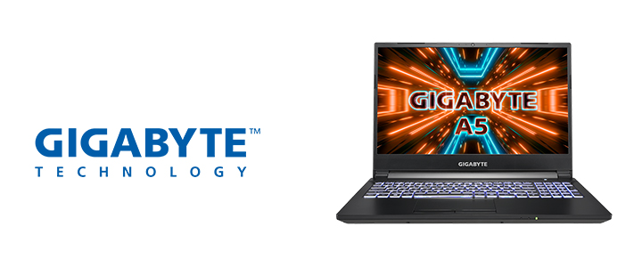 Лаптоп GIGABYTE A5 K1, 15.6 инча FHD, Ryzen 5 5600H, 16 GB DDR4, 512 GB SSD, nVidia GeForce RTX 3060P, Free DOS, Черен, GA-NOT-A5-K1-AEE1130SD