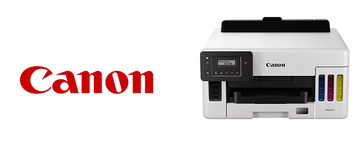 Мастилоструен принтер Canon MAXIFY GX5040, 24 ipm - 15.5 ipm, До 600 x 1200 dpi, Auto Duplex Print, USB, Ethernet, WiFi, Бял / Черен, 5550C009AA