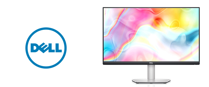 Монитор Dell S2722DC, 27 инча QHD, 2560 x 1440, IPS, White LED, 4 ms, 1000:1, 350 cd/m2, HDMI, DP, USB-C, USB 3.2 hub, Черен / Сребрист, S2722DC