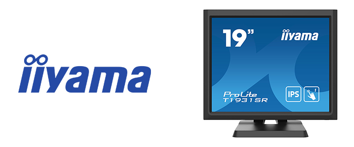 Тъч монитор IIYAMA T1931SR-B6, 19 инча, 1280 x 1024, IPS, 250 cd/m2, 1000 :1, 14 ms, VGA, HDMI, DP, Черен, tech-15989