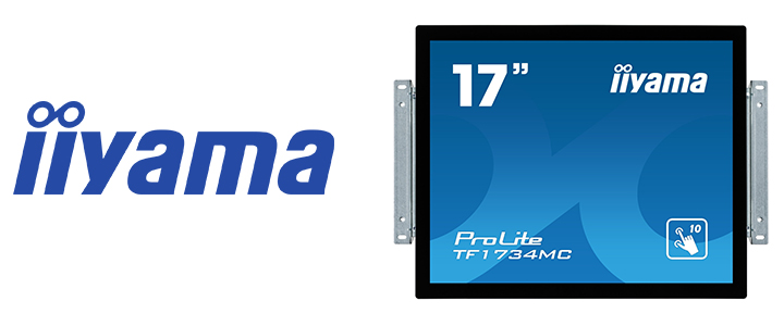 Тъч монитор IIYAMA TF1734MC-B6X, 17 Инча, TN, LED, OPEN FRAME, 1280 x 1024, 5:4, 5 ms, 1000 :1, 315 cd/m2, VGA, HDMI, DP, Черен, 14337