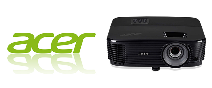 Проектор ACER X1223HP 4000 LM, DLP, 4:3, P-VIP, HDMI, D-SUB, RCA, USB, AUDIO, Черен