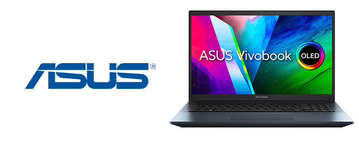 Лаптоп Asus Vivobook Pro OLED KM3500QA-OLED-LNF511, AMD Ryzen 5 5600H, 15.6 Инча FHD, 8 GB DDR4, 512 GB SSD, AMD Radeon, No OS, Син,90NB0US2-M03120