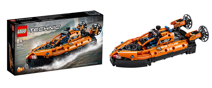 Конструктор LEGO Technic 42120 - Спасителен кораб на въздушна възглавница, 0042120