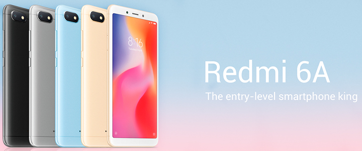 Смартфон Xiaomi Redmi 6А 2/16GB, 13МР+5МР, Dual SIM, 5.45 инча, Син, MZB6343EU