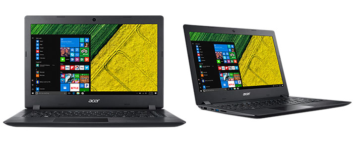 Лаптоп Acer Aspire 3, Intel Celeron N3450 Quad-Core (up to 2.20GHz, 2MB), 15.6' HD (1366x768) Anti-Glare, HD Cam, 4GB DDR3L, 128GB SSD, Intel HD Graphics 500, NX.GNTEX.011