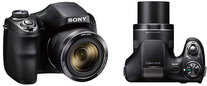 Цифров фотоапарат Sony Cyber Shot DSC-H300 Черен + Sony CP-V3A Portable power supply 3 000mAh, Черен, DSCH300B.CE3_CP-V3AB_PROMO