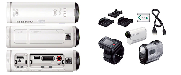 Цифрова видеокамера, Sony HDR-AS200VR (Бял) Body + Live-View Remote Kit + Sony CP-V3 Portable power supply 3000mAh, Бял, HDRAS200VR.CEN_CP-V3W_PROMO