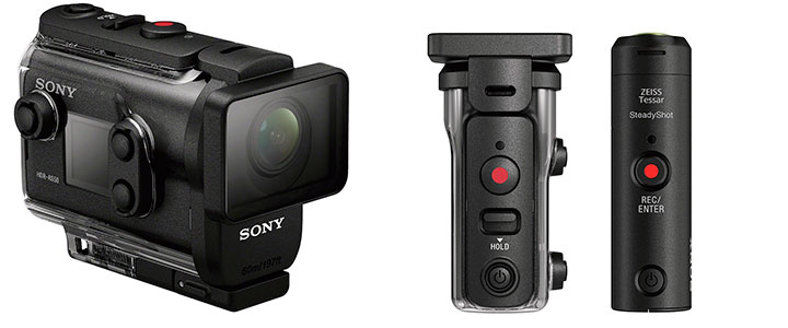 Цифрова видеокамера, Sony HDR-AS50, Черен + Sony CP-V3A Portable power supply 3 000mAh, Черен, HDRAS50B.CEN_CP-V3AB_PROMO