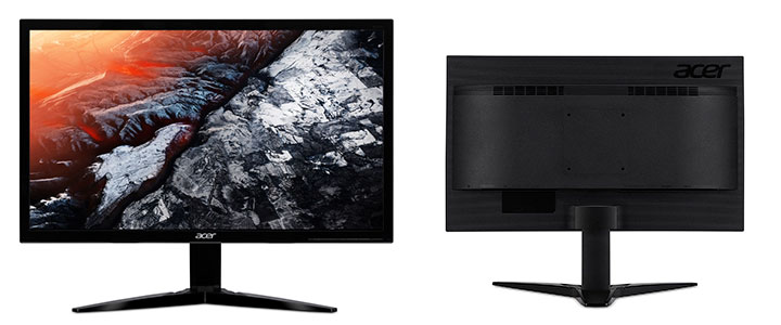 Монитор Acer KG251QFbmidpx, 24.5 инча Wide, TN LED, Anti-Glare, 1ms, ZeroFrame, FreeSync, 144Hz, 100M:1, 400 cd/m2, 1920x1080, DVI, HDMI, DP(1.2), Audio in/out, UM.KX1EE.F01