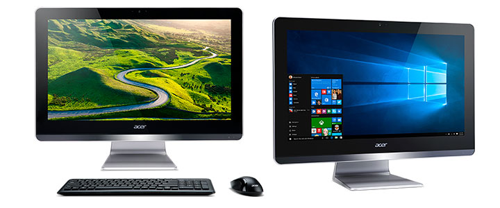 Настолен компютър - всичко в едно Acer Aspire Z20-730 AiO, 19.5 инча FullHD (1920x1080) No Touch, Intel Pentium J4205 (up to 2.60GHz, 2MB), 4GB DDR3, 1TB, DVD+RW&CardReader, DQ.B6GEX.001
