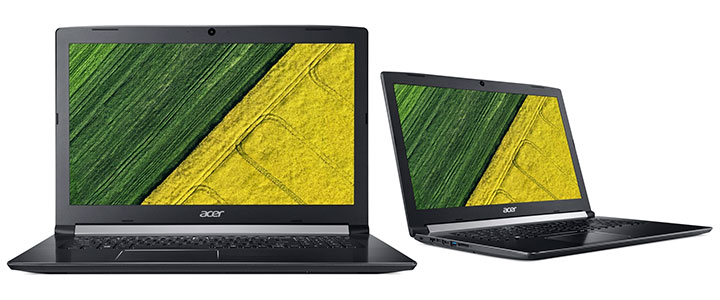 Лаптоп Acer Aspire 5, Intel Core i5-8250U (up to 3.40GHz, 6MB), 17.3 инча HD+ (1600x900) Glare, HD Cam, 8GB DDR4, 1TB HDD, nVidia GeForce MX150 2GB GDDR5, 802.11, NX.GSXEX.010