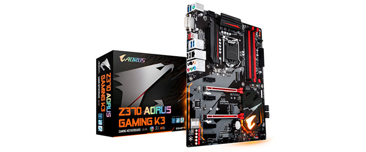 Дънна платка GIGABYTE Z370 AORUS Gaming K3, Socket 1151 (300 Series), 4xDDR4, GA-MB-Z370 AORUS Gaming K3