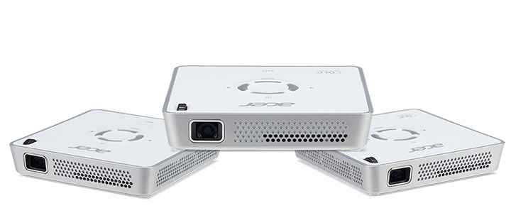 Мултимедиен проектор Acer Projector C101i, LED, FWVGA (854x480), 1200:1, 150 ANSI Lumens, HDMI in, HDMI out, PROJECTOR ACER C101I LED