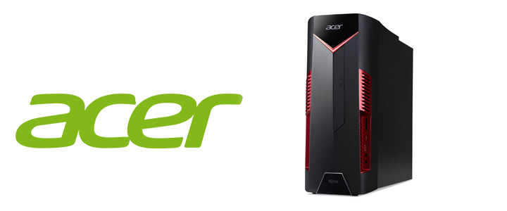  Настолен компютър, Acer Nitro N50-600, Intel Core i5-8400 (up to 4.00GHz, 9MB), 8GB DDR4(max.64GB), 256GB SSD & 1TB HDD, DVD+RW, DG.E0MEX.066 
