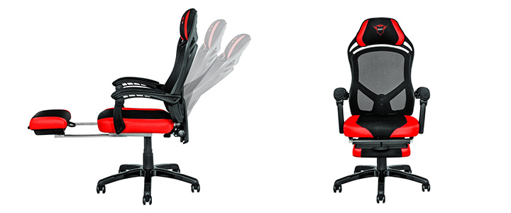 Геймърски Стол, TRUST GXT 706 Rona Gaming Chair с поставка за крака, 22980
