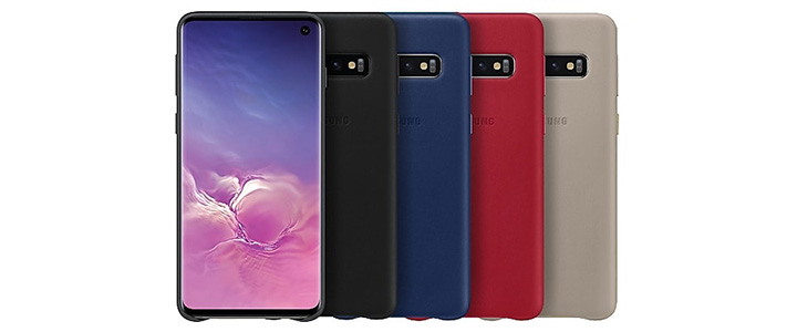 Калъф, Samsung S10 G973 Leather Cover, Черен, EF-VG973LBEGWW