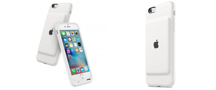 Калъф Apple iPhone 6s Smart Battery Case - Бял, MGQM2ZM/A