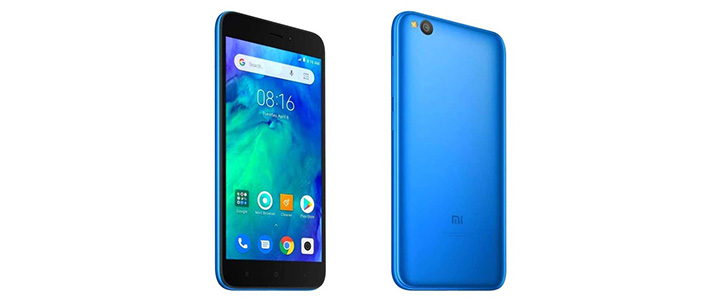 Смартфон Xiaomi Redmi GO (син), поддържа 2 sim карти, 5 инча (12.70 cm) HD дисплей, четириядрен Snapdragon 425 1.4 GHz, MZB7189EU