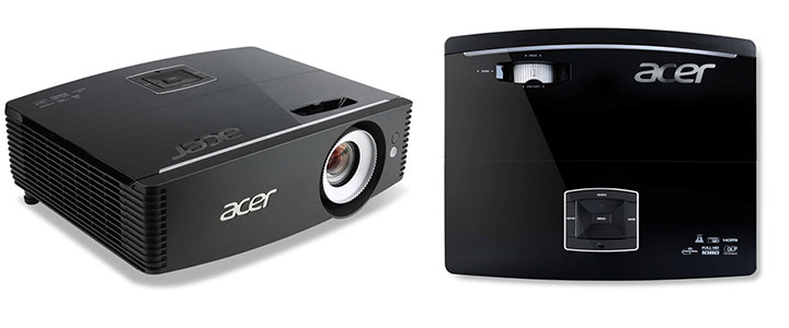 Мултимедиен проектор Acer Projector P6600, DLP, WUXGA (1920x1200), 20000:1, 5000 ANSI Lumens, 3D, HDMI/MHL, VGA, RCA, S-Video, Mic In, MR.JMH11.001