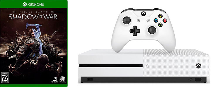 Kомплект Xbox One S 500GB + игра Shadow of War 